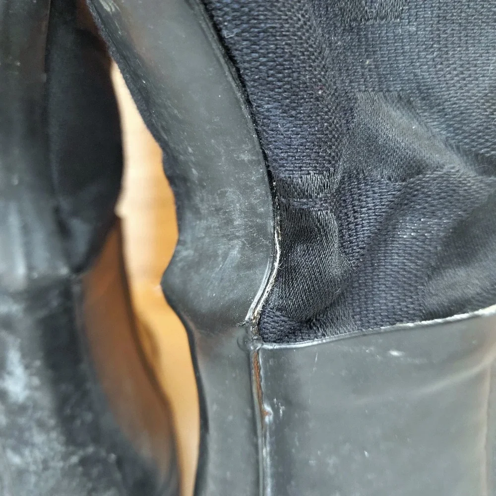 Coach Black Tall Rain Boots with Signature Logo